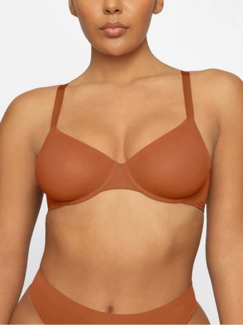 SKIMS No Show Demi Bra Bronze